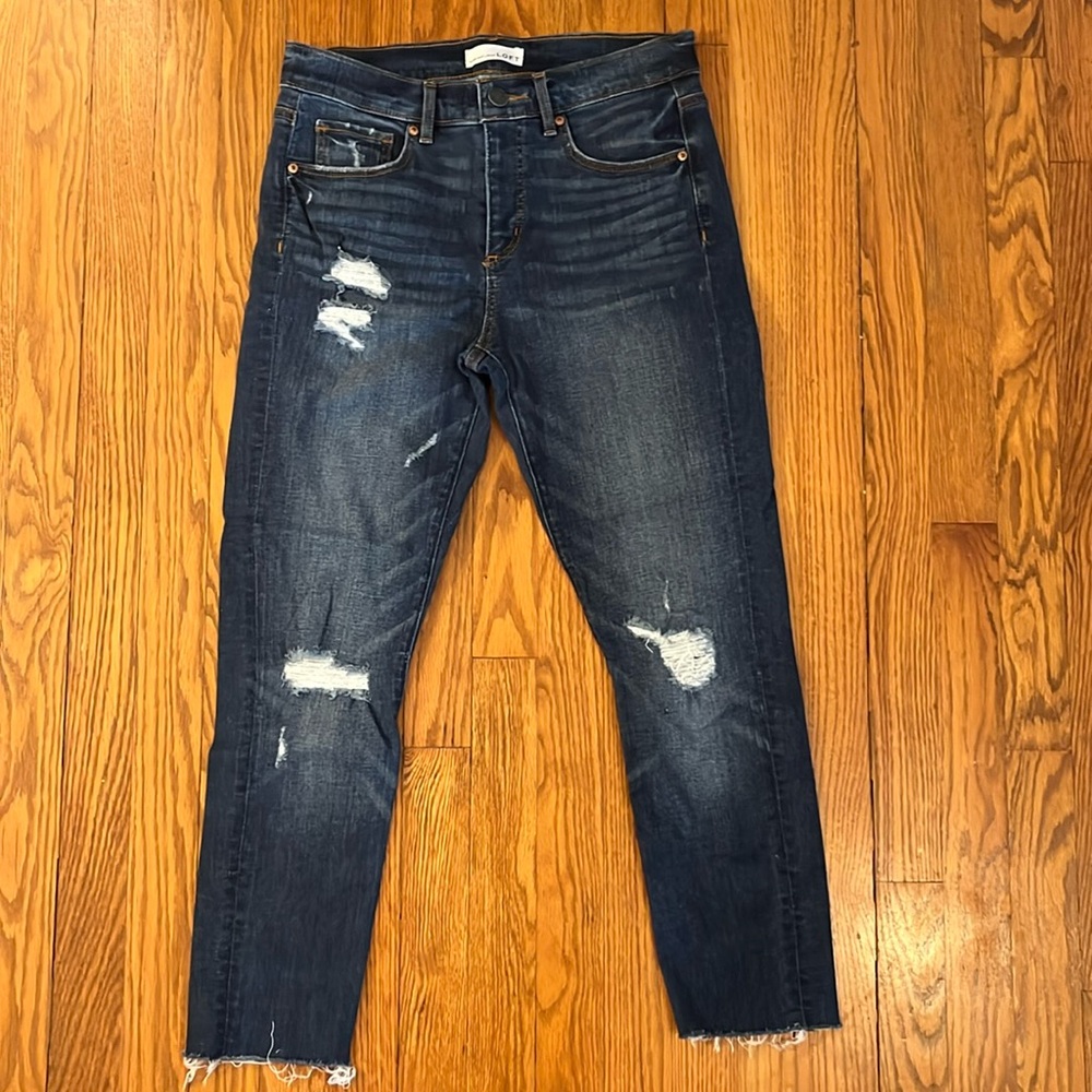 Loft denim distressed jeans